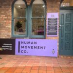 Street-facing exterior of the Human Movement Co. clinic in Leichhardt, featuring signage and entrance.