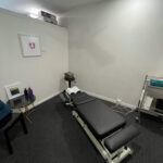 Private chiropractic consultation room at Human Movement Co.