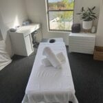 Massage room in Leichhardt clinic prepared for patient care at Human Movement Co.