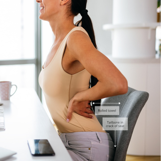 Tuck your tailbone into the seat